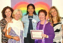 Sunita Singad with Patricia Crane and the Heal Your Life Team UK